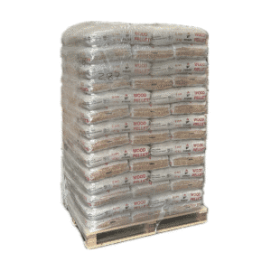 Full pallet of Forge wood pellets – 60 bags of 15 kg softwood fuel