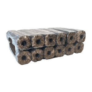 10 kg pack of Pini Kay heat logs made from hardwood